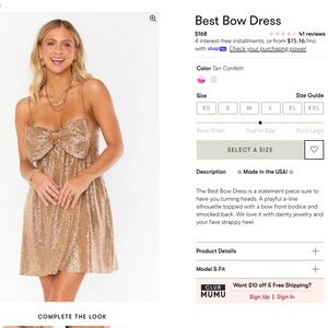 Show Me Your Mumu - Best Bow Dress